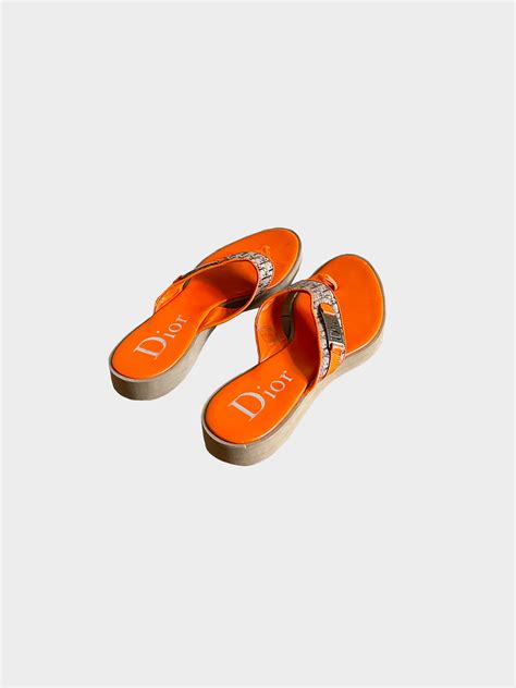 christian dior flip-flops|Christian Dior slippers original.